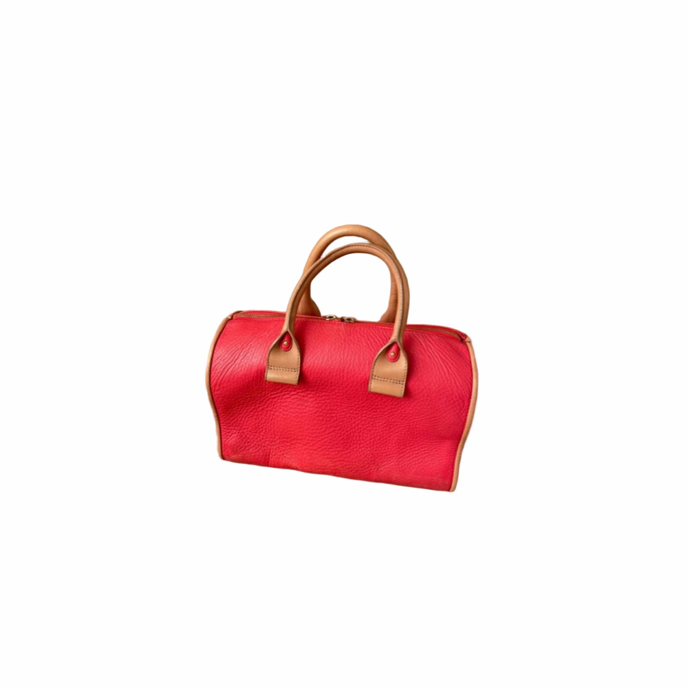 Women's See by Chloé pink & Tan Leather Satchel Boston Bag